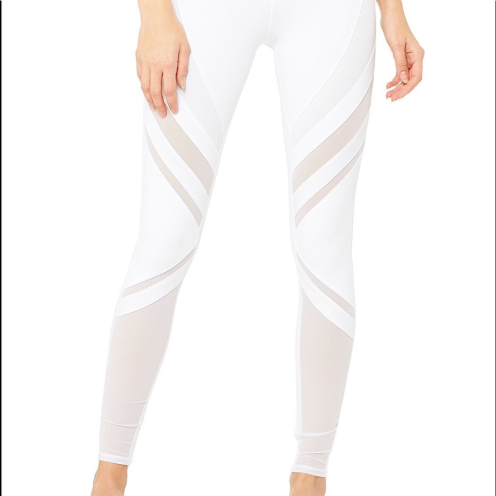 NWT ALO Yoga HIGH WAIST EPIC WHITE LEGGINGSπ - Picture 4 of 8